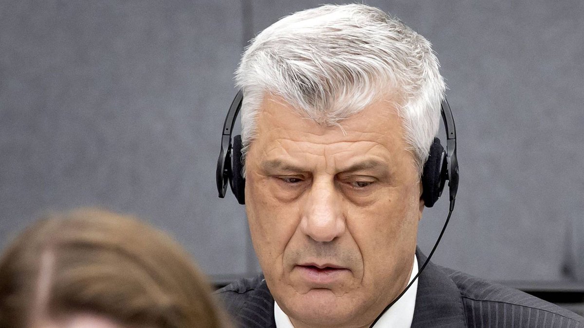 rtvenoticias's tweet photo. 🔴El expresidente de Kosovo Hashim Thaci, condenado a 25 años de prisión por crímenes de guerra https://t.co/yuPE8usFtZ https://t.co/sz6Xlly6P6