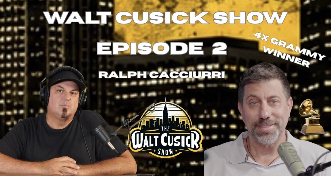 WaltCusickShow's tweet photo. Episode 2 - Out Now 
YouTube: Walt Cusick Show 
Ralph Cacciurri 
Recording Engineer Mixer Studio Owner 
4x Grammy Winner https://t.co/05CDYZ836r