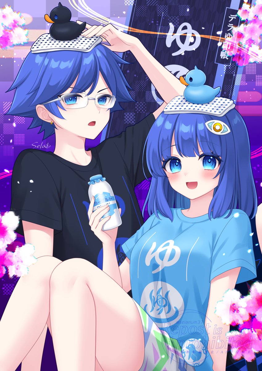 selarium37's tweet photo. 💙🩵ZINRAI🔷青山兄妹🩵💙
今作もかわいい青山をありがとう！！！
整いまくれ！！！
#beatmaniart_iidx #iidx_art https://t.co/U8Ra3HREtO