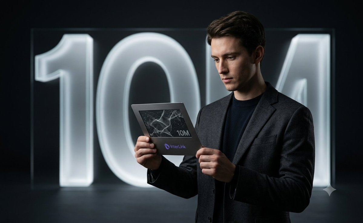 unique_ammsco's tweet photo. 10M was once just a number on the screen.
Now, InterLink is turning that milestone into something eligible Linkers can actually hold — with rewards attached to the history behind it.
That changes the meaning of “First 10M.”

#InterLink #ITLG #ITL https://t.co/CBHSR1uz7B