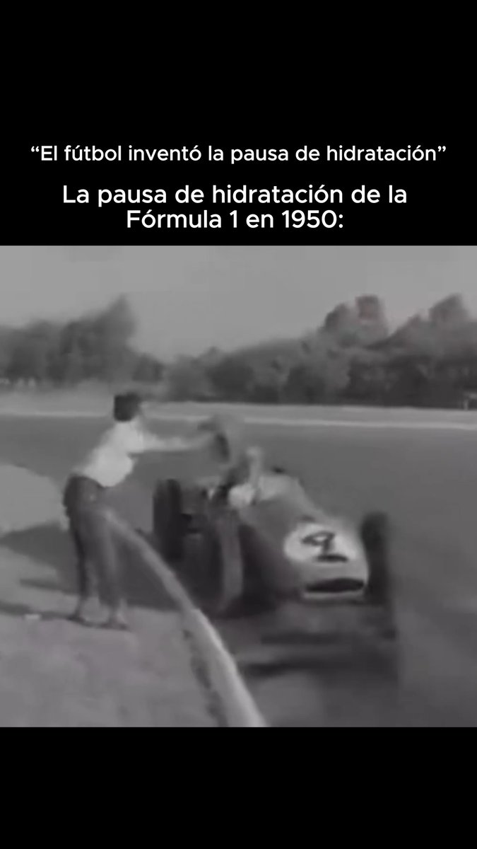 VestaScale58's tweet photo. HYDRATION BREAK in FORMULA 1 https://t.co/fNDnbZufLh