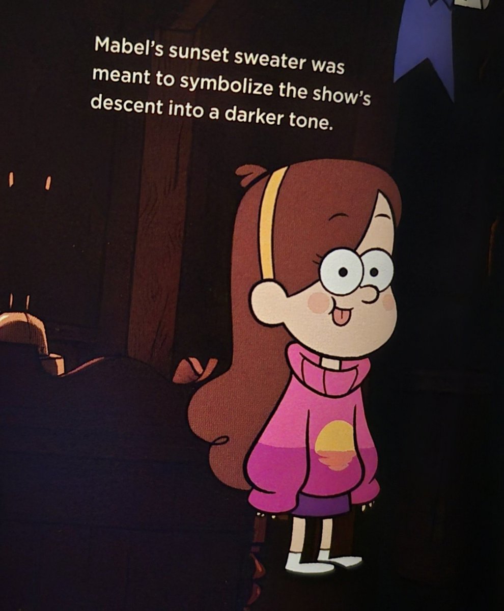 kolapon_art's tweet photo. #gravityfalls artbook spoilers
.
.
.
Love this kind of visual storytelling 💜 
Cause wdym Mabel's sweater symbolizes the darker tone and Pacifica's red gloves represent her family having "blood on their hands" https://t.co/7vbBYGcIPg