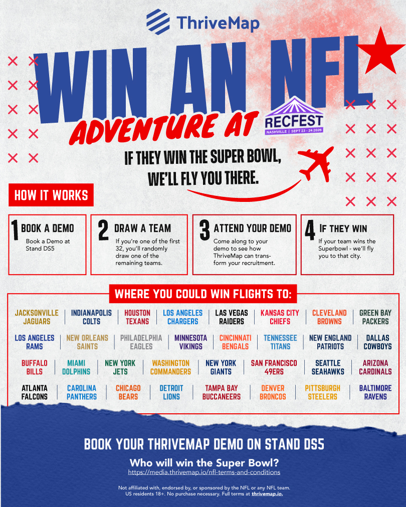 ThriveMap's tweet photo. Heading to RecFest USA? Enter our competition! https://t.co/FbmrZYfSC9