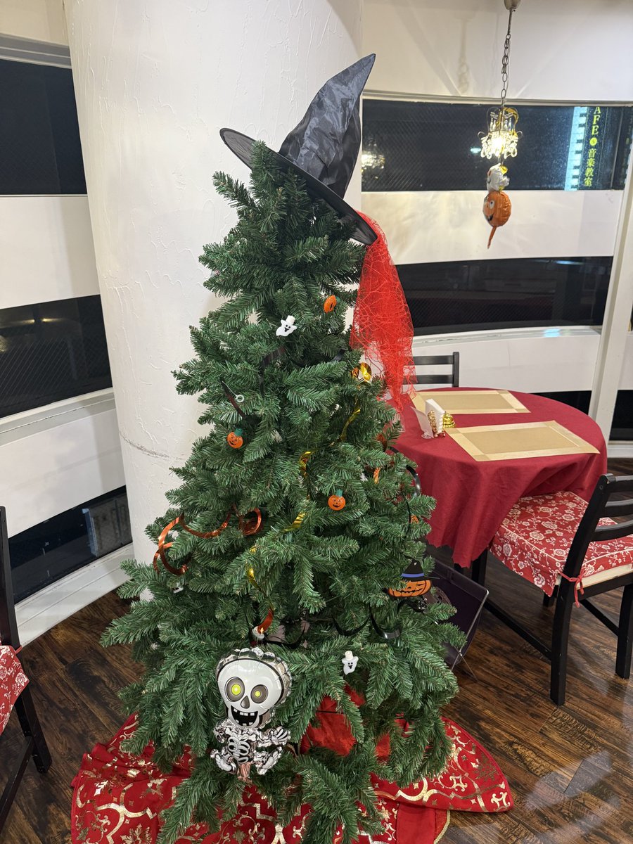 Cafe_MU_s's tweet photo. 本日もご来店ありがとうございました♪
店内のツリ���はハロウィン仕様に変身しました👻 https://t.co/2abYX1LxFp