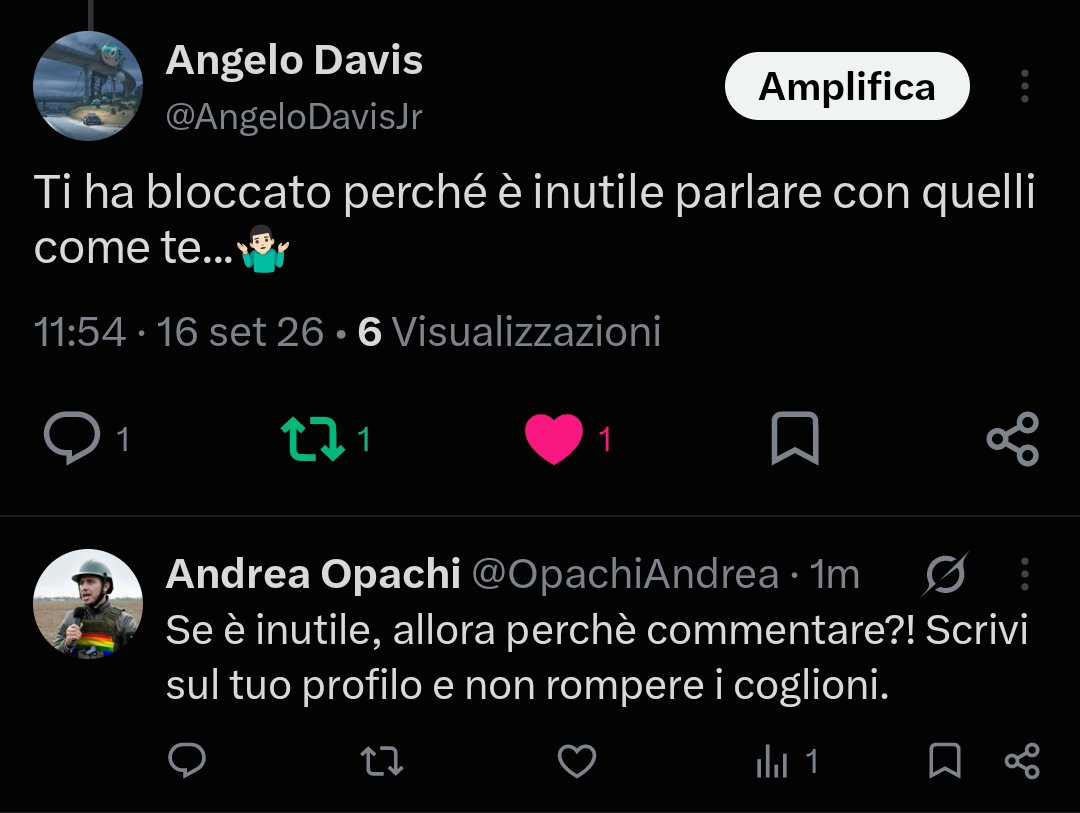 AngeloDavisJr's tweet photo. @special_cadet @OpachiAndrea @JattaVetta @marcotravaglio Aja @OpachiAndrea, opaco di nome e di fatto...😳👍🙋🏻‍♂️ https://t.co/FxlzN082Nv