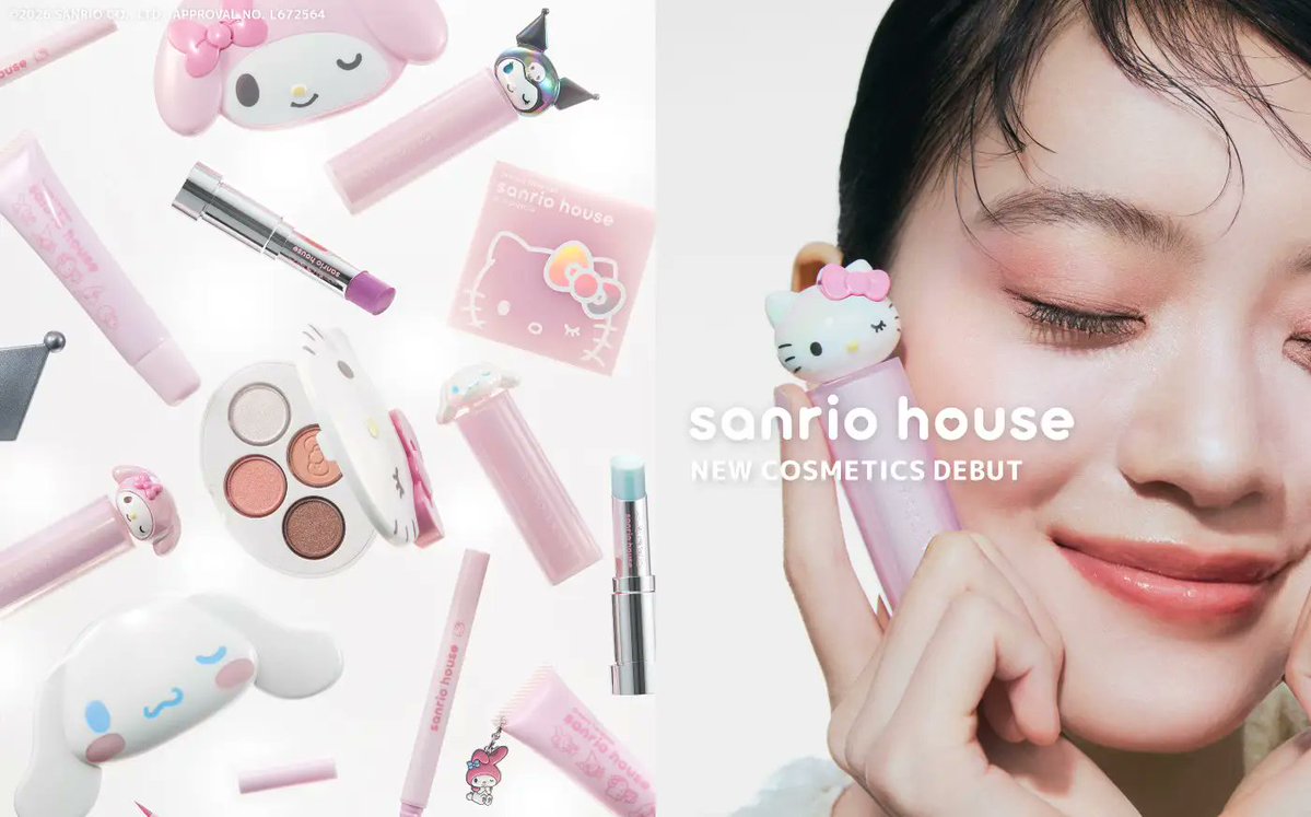 Nomde_official's tweet photo. 【サンリオハウス】"Kawaii² Beauty"をテーマに初のコスメティクスライン誕生💄✨ ハローキティ・マイメロディ・クロミなど5キャラクターの世界観を纏ったアイシャドウやルージュ、ハイライターなど全6型が登場！大人も使いやすいデザインと上質なきらめき💕

🗓9月24日(木)発売
📍sanrio houseショップ・オフィシャルオンラインストア
💰1,980円〜4,730円
#サンリオハウス #Kawaii2Beauty #サンリオ