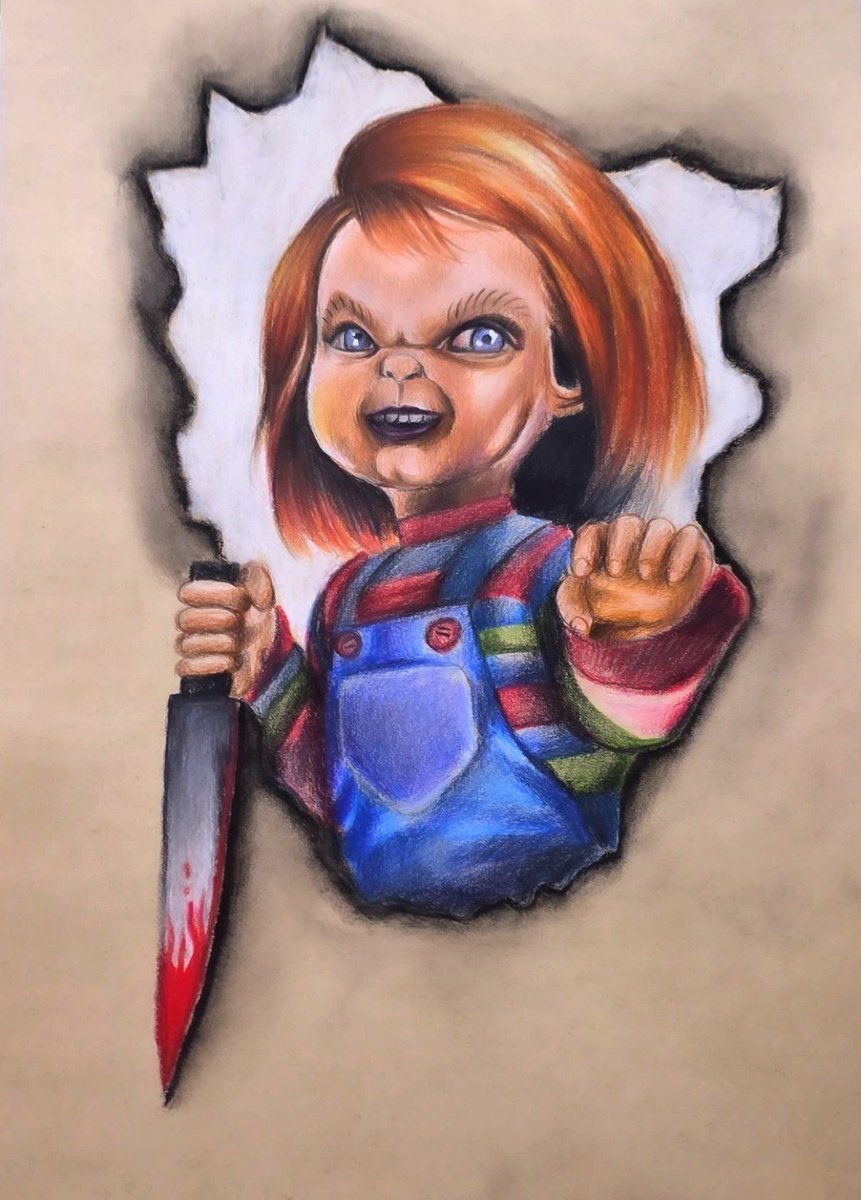 NyxaraStudio's tweet photo. New #art of #chucky 🖌✨️
#artwork #painting #drawing #horror https://t.co/ZFlQMqdw4V