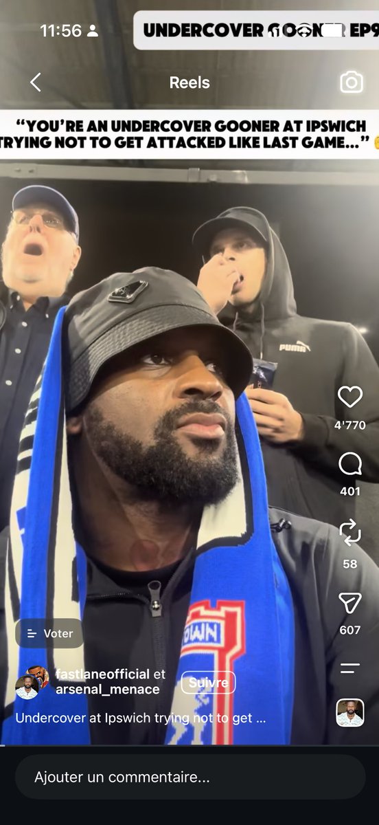 AbdulFattyWap's tweet photo. A fully grown 30-year-old man playing undercover agent in the Ipswich end for TikTok views. Arsenal fans are genuinely the most embarrassing fanbase in world football, absolutely shameless behavior 💀 #itfc #afc https://t.co/ynSg4TSeMK