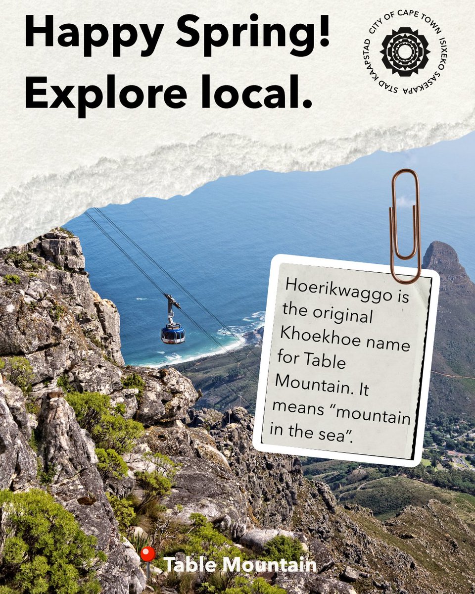 CityofCT's tweet photo. ⛰️ Be a tourist in your own city this #TourismMonth!
Rediscover Table Mountain and enjoy some of Cape Town’s best views. South Africans can also enjoy a FREE cableway ticket during their birthday month! 🎂🎉🥳
#LoveCapeTown #ExploreCapeTown #TableMountain https://t.co/r3bkVBubMi