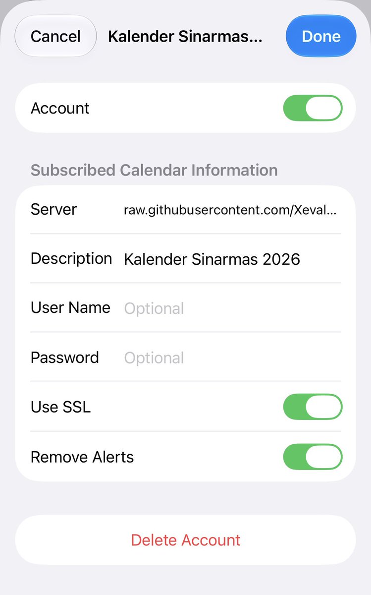 floweringseroja's tweet photo. @BanyuSadewa jadiiii buka setting terus app calendar, terus bagian subscribed calendar tu nanti diisi pake link kalender sinarmas (foto ketiga). linknya ini kak: https://t.co/Bc3AdWItm8 https://t.co/5Q6x8wvO2N