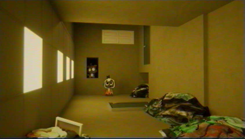 Foolercoolz's tweet photo. Lamb and Goat find some weird architecture in the backrooms!  

#cultofthelamb #backrooms https://t.co/i4JkqLW1tu