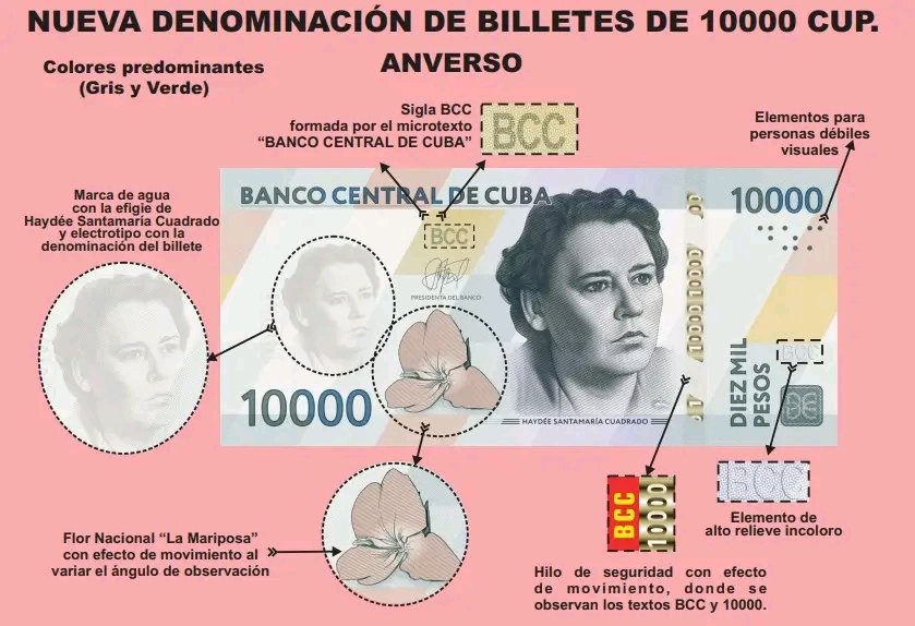CubaCubacons's tweet photo. El Banco Central de Cuba anuncia nuevas denominaciones, billetes de 10000 y 20000 pesos. #CubaVencerá https://t.co/OvOxKPhLxv