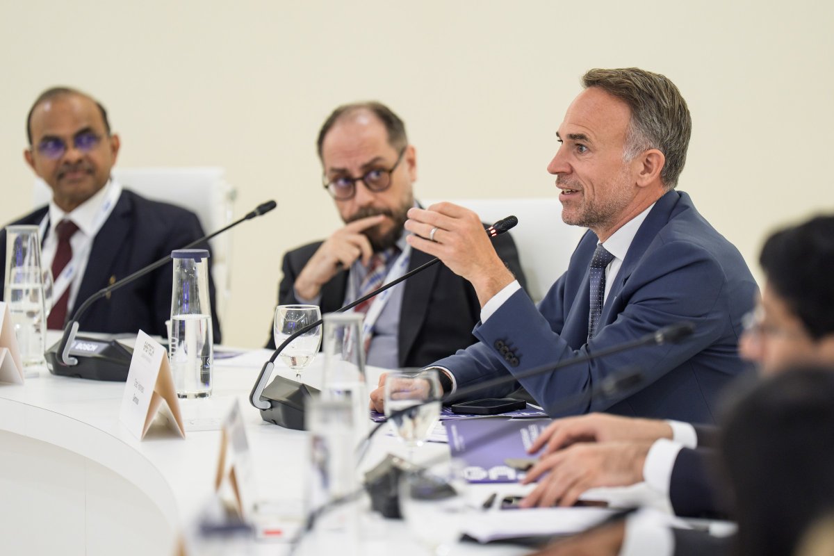 AiqIntelligence's tweet photo. At #Gastech2026, Dr. Arghad Arnaout, Acting Head of Product Innovation at AIQ, shared insights from our experience combining data &amp; deep energy expertise to create an orchestrated digital layer to operations that delivers measurable impact at scale across the energy value chain. https://t.co/OOUTIo0yoe