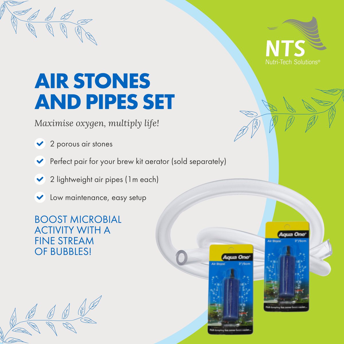 ntsaustralia's tweet photo. 🌱 Stronger brews made simple.
The Air Stones &amp; Pipes Set delivers fine bubbles to supercharge microbial growth. 💧

🛒 Buy now: https://t.co/SwbeAIIWqt

#AirStones #PipesSet #BrewKitEssentials #OxygenBoost #NTSGROW #GraemeSait #NTSHealth #NutritionFarms https://t.co/onQ5JB1F8X