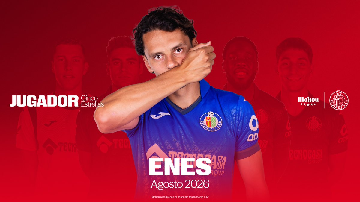 futbolmahou's tweet photo. El #JugadorCincodeCinco del @GetafeCF en el mes de agosto es... ¡@EnesUnal16!

Enhorabuena y gracias por vuestros votos. ★★★★★ https://t.co/kI6ICongug