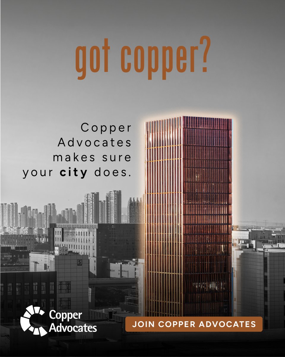 thinkcopperUS's tweet photo. #Copper is built into the infrastructure America relies on every day. Its future is shaped at every level of government.                           

Copper Advocates helps bring informed voices into those decisions.

Copper affects us all. Copper Advocates is open to all. 
Sign up Now:
https://t.co/0kfniXhZcC
#GotCopper #CopperAdvocates #CDA