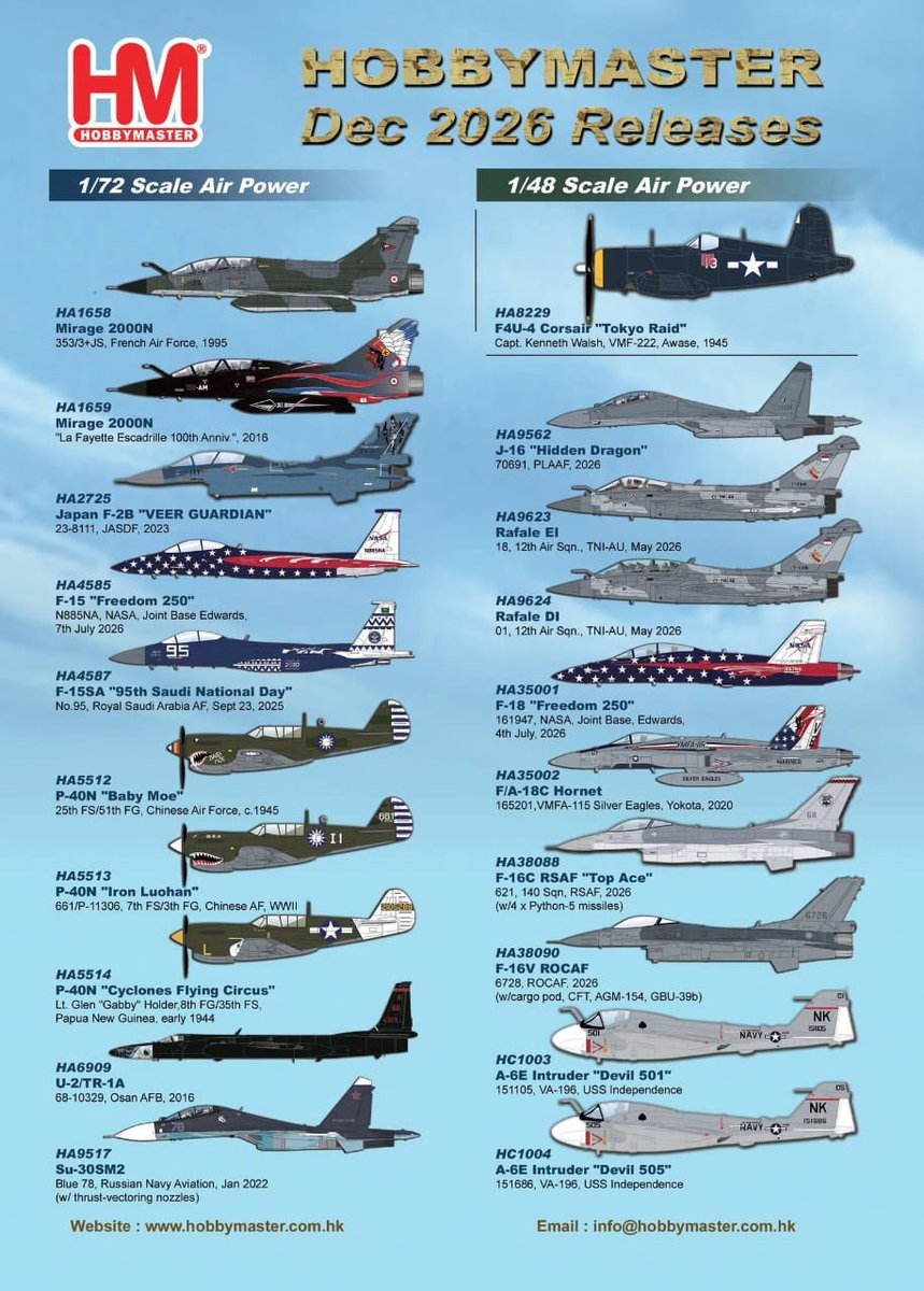 diecastdioram's tweet photo. December leaflet Hobby Master

Coming soon to https://t.co/A9pIvOq6lM https://t.co/7AG5JqJ20n