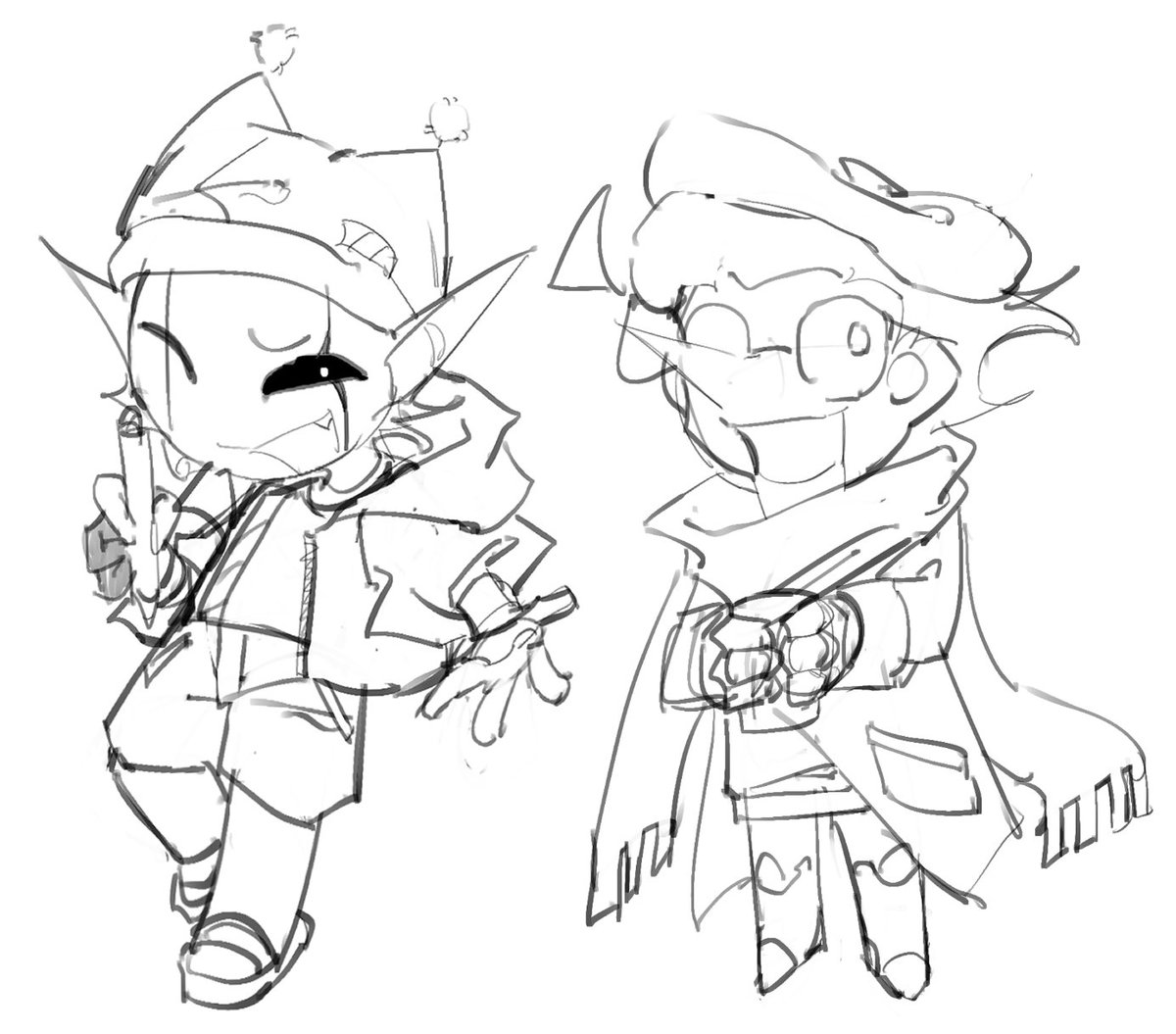 YE_Aliga's tweet photo. wip
I don't know when I'll be able to finish it either.
Some personal headcanon/AU ideas themed around "creators" that I came up with before.
Artist Jevil, writer Spamton, craftsman Seam, and clipper/translator Tenna.
#deltarune #jevil #spamton #seam #tenna
maybe: #spamvil https://t.co/aFVTQDIxMn