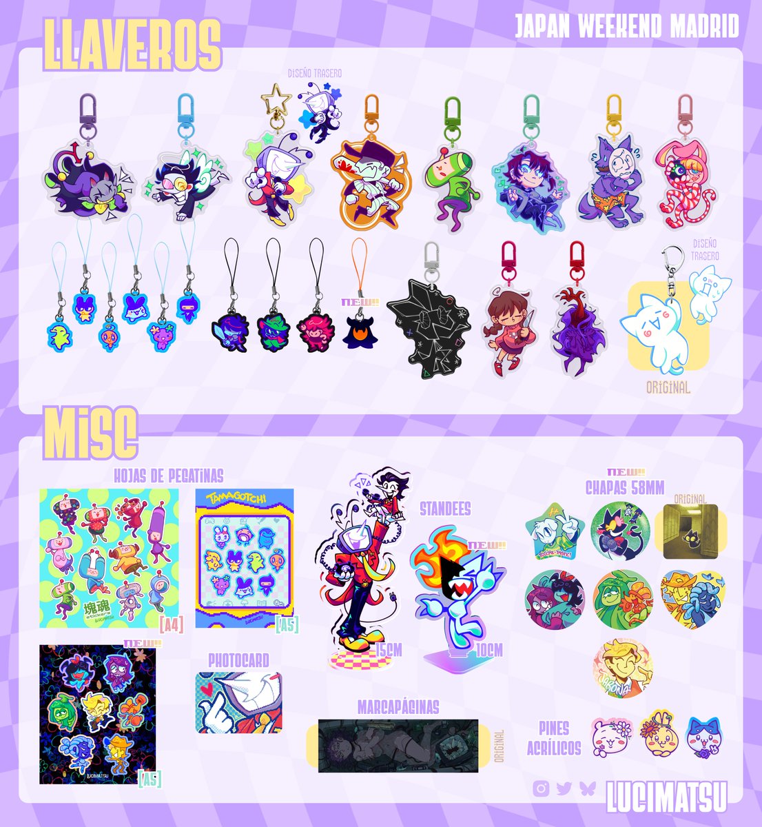 lucimatsu_'s tweet photo. (me dio fomo)

CATÁLOGO JAPAN WEEKEND MADRID !!!

Si os gusta algo podéis reservarlo por este form: https://t.co/YEBiHSHioQ
También estoy en un rally de Deltarune, pero ya daremos detalles cuando la Japan suba el hilo y nos den las ubicaciones

#japanweekend #jwarte https://t.co/A03l49z8yl