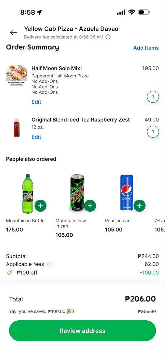 prenslowe's tweet photo. Just found out about this and sharing it here 😂 If first time niyo sa Grab and you’re in GMM, use NEWGRABFOOD for ₱100 off your first 4 orders. Sulit din. https://t.co/QWDlMN6ZI4