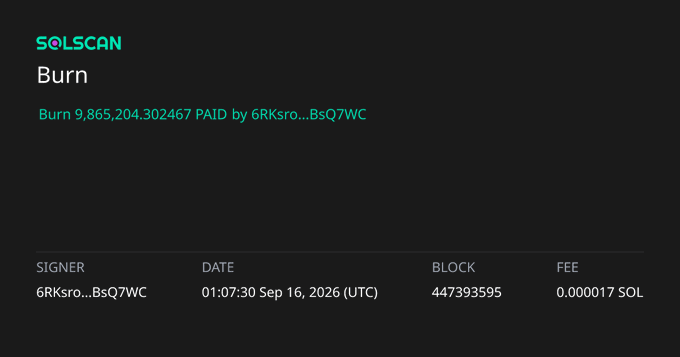 UsePaidOnX's tweet photo. 1% dev supply burnt, about $150,000 at current $PAID price. https://t.co/qXswa2ml7j