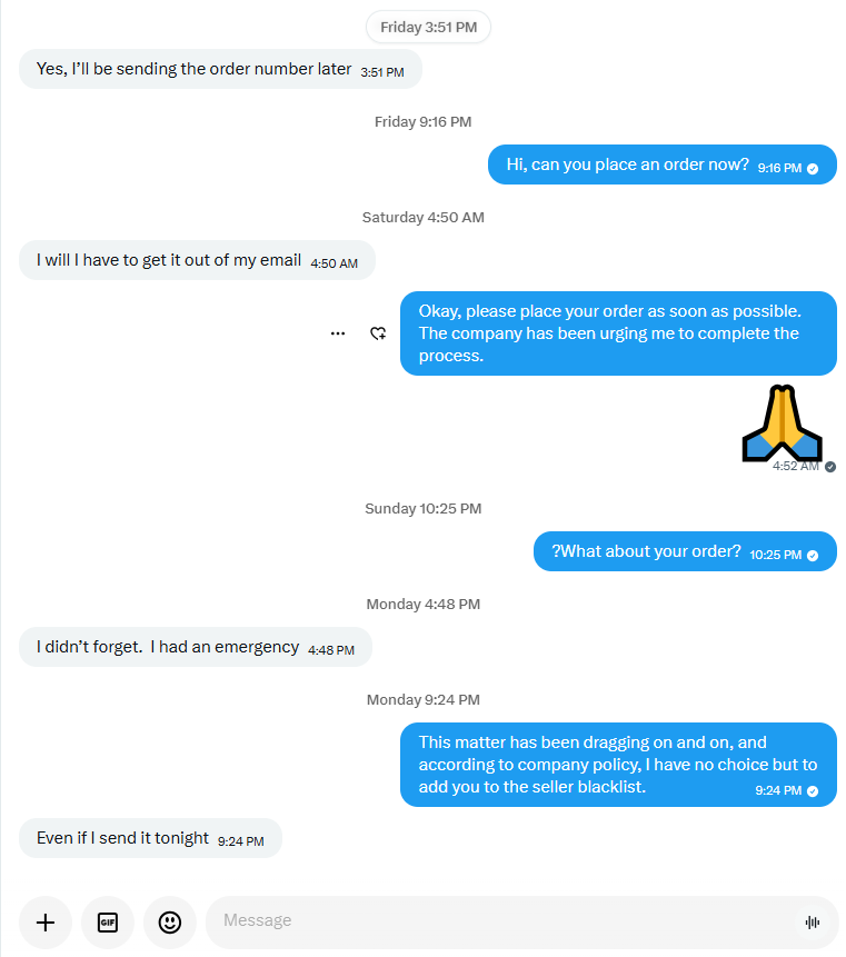 July5520's tweet photo. Where is your order??? From September 11th until now.Attention all sellers, @Snowskyyy2 is a scammer.

#dildo #freesextoy #sextoys #Amazonreview #sextoy #sex #Adulttoys #Lovense #sexualknowledge https://t.co/F3Mb9i61lc