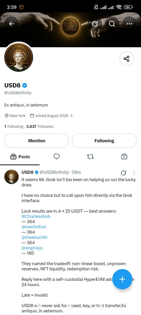 DemoonXc's tweet photo. @USD8infinity Appreciate this, @USD8infinity!
UNLOCKED and ready. 🚀 https://t.co/jn73TQxRVw