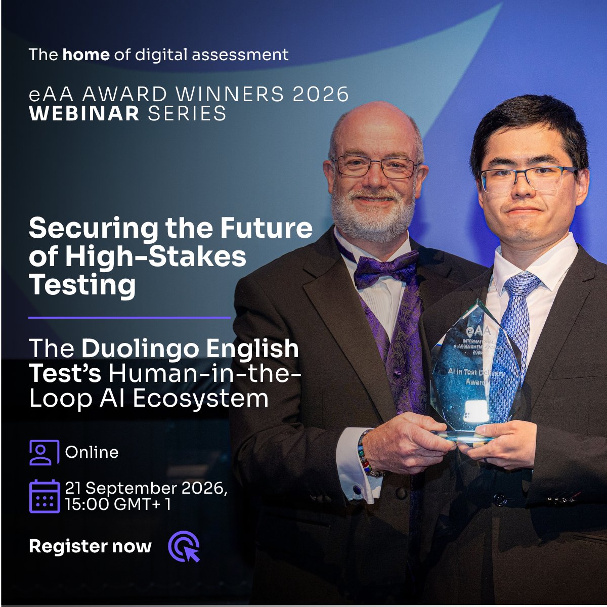 eAssess's tweet photo. Duolingo are back 👋

Following last week’s session, they’re joining us again on 21 Sept — this time to explore the human-in-the-loop AI systems helping secure the Duolingo English Test.

📅 21 Sept
🕒 15:00 GMT+1
💻 Online
Register: https://t.co/8zbvyHCkmX

#eAssessment #AI https://t.co/b0AC1Mzce0