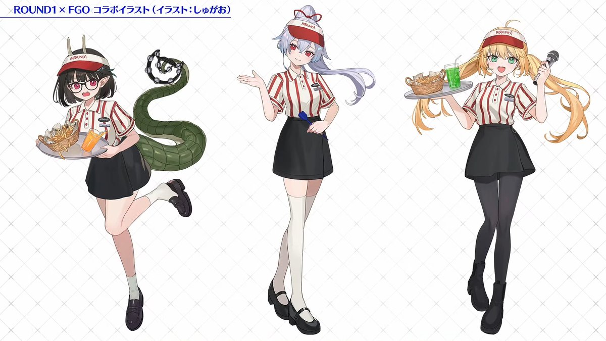 Merem110's tweet photo. ラウンドワンとFGOのコラボが決定！サーヴァントの描き下ろしが公開！ #FGO https://t.co/N9DJeT3pJo