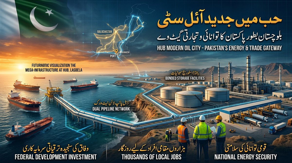 Nawab_Shahbaz_'s tweet photo. حب میں جدید آئل سٹی کا قیام بلوچستان کی ترقی اور پاکستان کی توانائی سلامتی کی طرف ایک بڑا سنگِ میل ثابت ہوگا۔ #HubOilCity #BalochistanProgress #EnergySecurity #CPEC #DevelopmentInBalochistan https://t.co/eCNBMCpLnO