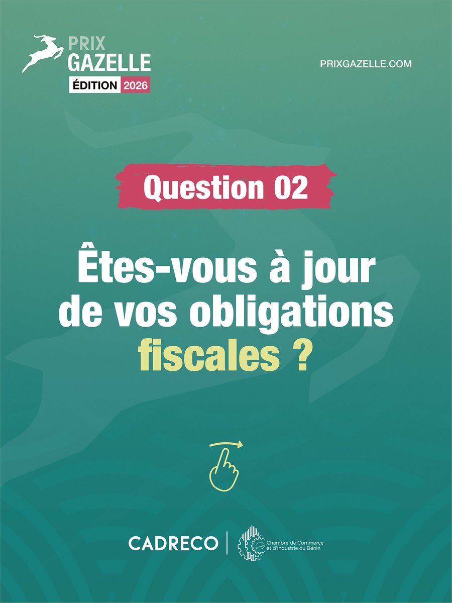 PrixGazelle's tweet photo. Êtes-vous une Gazelle ?

Le Prix Gazelle s’adresse aux entreprises de toutes tailles et de secteurs variés.

Si vous vous posez la question de savoir si votre entreprise est une Gazelle, voici un petit quiz pour vous permettre d’y répondre.

@ccibenin | @CADRECOMEDIA https://t.co/0WlMeNxnMY