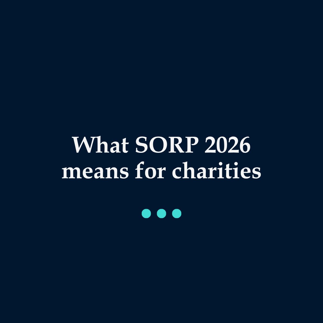 ThinkTurquoise's tweet photo. Can your charity evidence the difference it makes?

Under #SORP2026, #charities are expected to demonstrate the impact of their work, proportionate to their size, rather than simply reporting activity.

We’ll be exploring this in more detail in an upcoming article. https://t.co/lKtL96V4SE