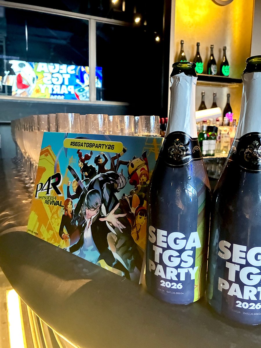 SEGA_OFFICIAL's tweet photo. 明日、ついに開幕する「東京ゲームショウ」。
 
開催前日となる本日、都内にてセガ／アトラスの完全招待制の前夜祭が開かれています。
 
セガ公式アカウントより、会場の様子を少しだけ紹介いたします。
#SEGATGSPARTY26 https://t.co/vPjoq3QfZT