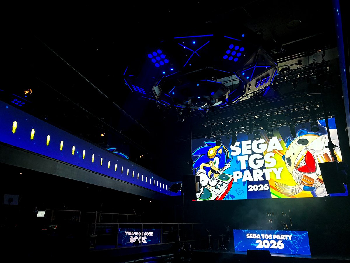 SEGA_OFFICIAL's tweet photo. 明日、ついに開幕する「東京ゲームショウ」。
 
開催前日となる本日、都内にてセガ／アトラスの完全招待制の前夜祭が開かれています。
 
セガ公式アカウントより、会場の様子を少しだけ紹介いたします。
#SEGATGSPARTY26 https://t.co/vPjoq3QfZT