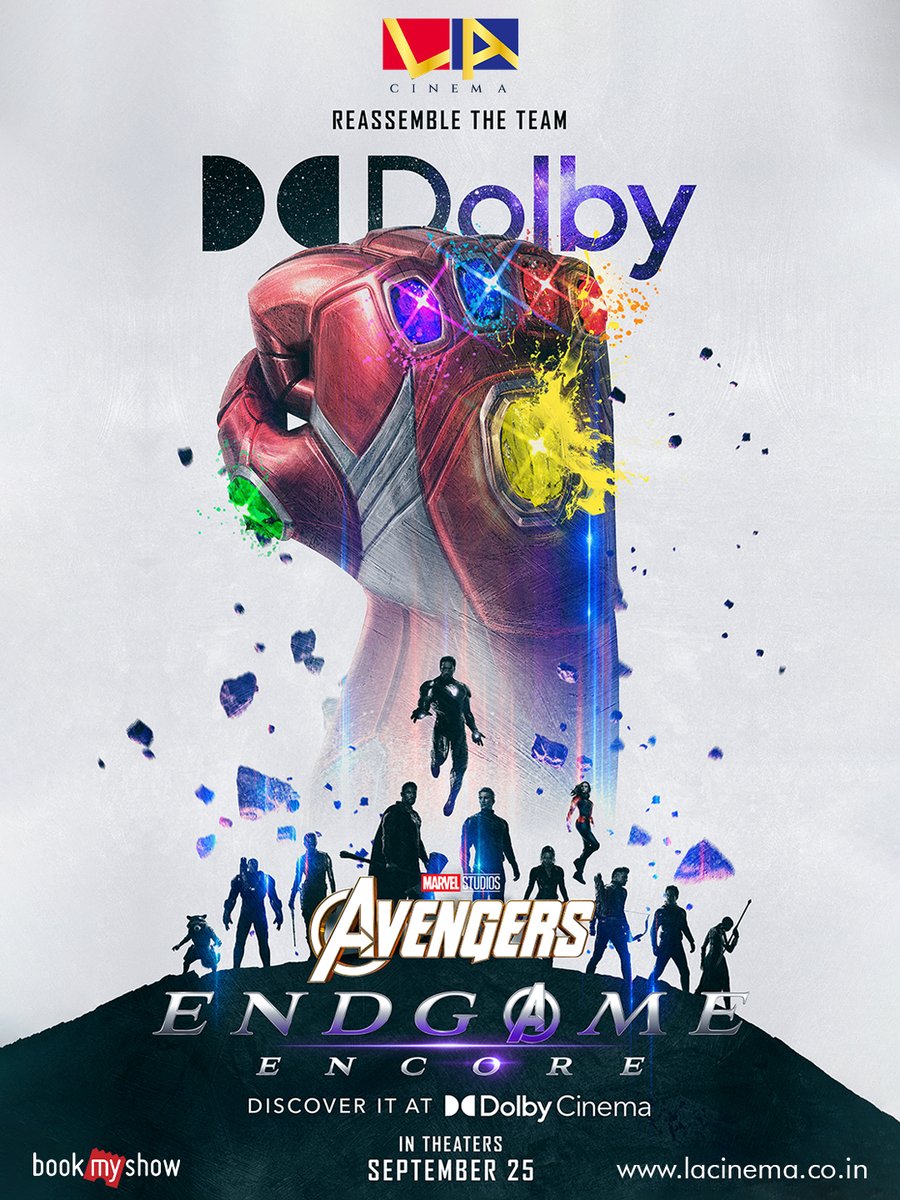 LACinemaTN's tweet photo. 🔥 EXPERIENCE ENDGAME LIKE NEVER BEFORE! 🔥

Get ready to relive Avengers: Endgame on the BIG SCREEN with an immersive Dolby Cinema experience at LA Thiruverambur! 🎬🍿

📅 September 25
💥 Bigger. Louder. More immersive.

The Avengers are back. Are you ready to assemble? 🫡❤️

#avengersendgame #dolbycinema #lacinema #avengers #marvelcomics