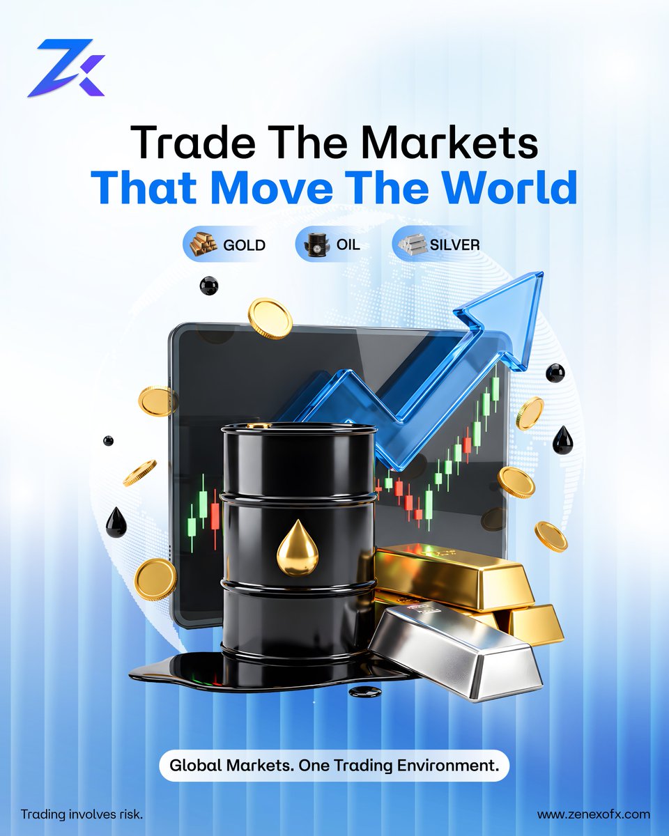 ZenexoFx's tweet photo. From Gold and Oil to Silver, explore global commodities within one trading environment with Zenexo FX. 🌍📊

Understand market movements, follow key developments, and make informed decisions based on your strategy and risk management.

🌐 https://t.co/zbE2E1OnWZ

⚠️ Trading involves risk.