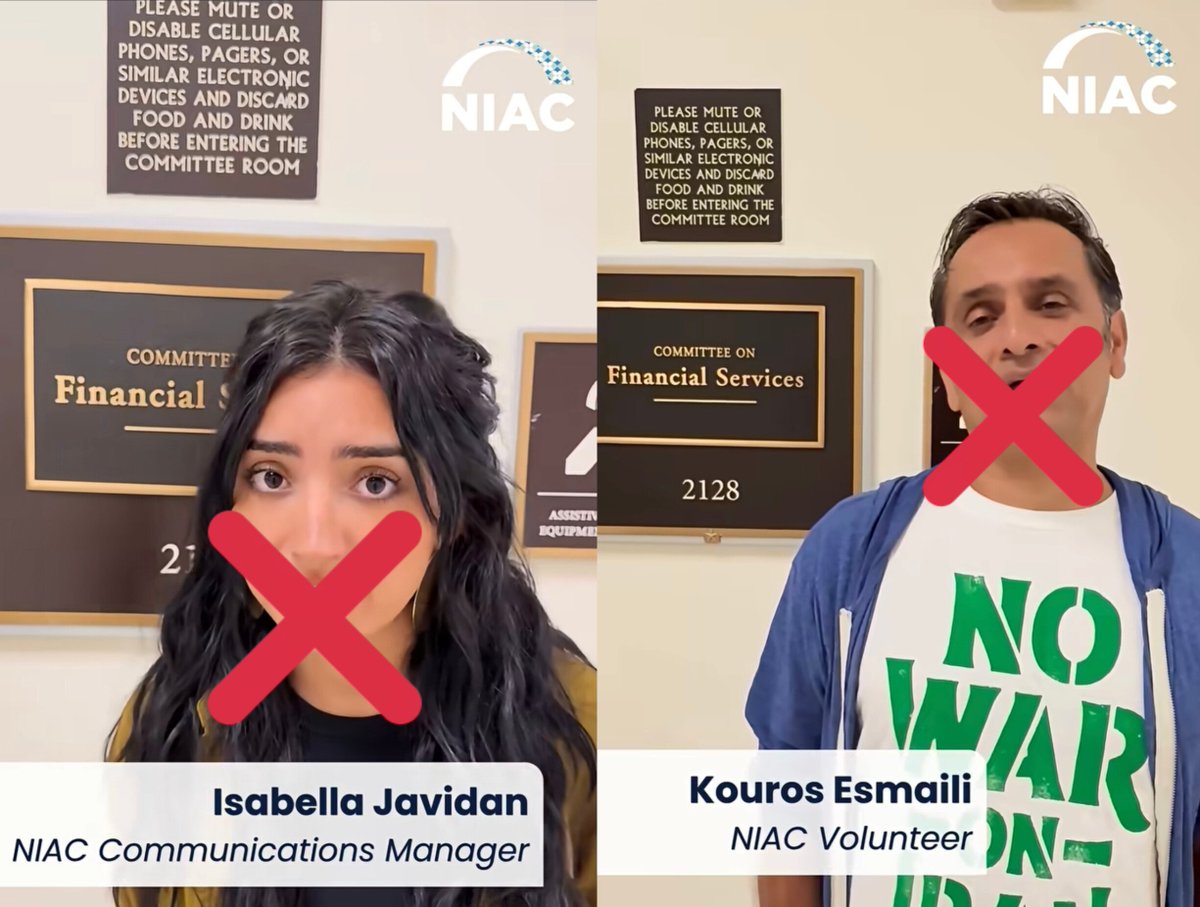 Ario1401's tweet photo. Shame on you two. Shame on @NIACouncil for still serving as mercenaries of the Islamic Republic.

As an Iranian, Mr. @SecScottBessent , thank you for the maximum pressure and the tight, harsh sanctions imposed against the Iranian regime.

These people are not representatives of the Iranian people. They are mercenaries of the regime.