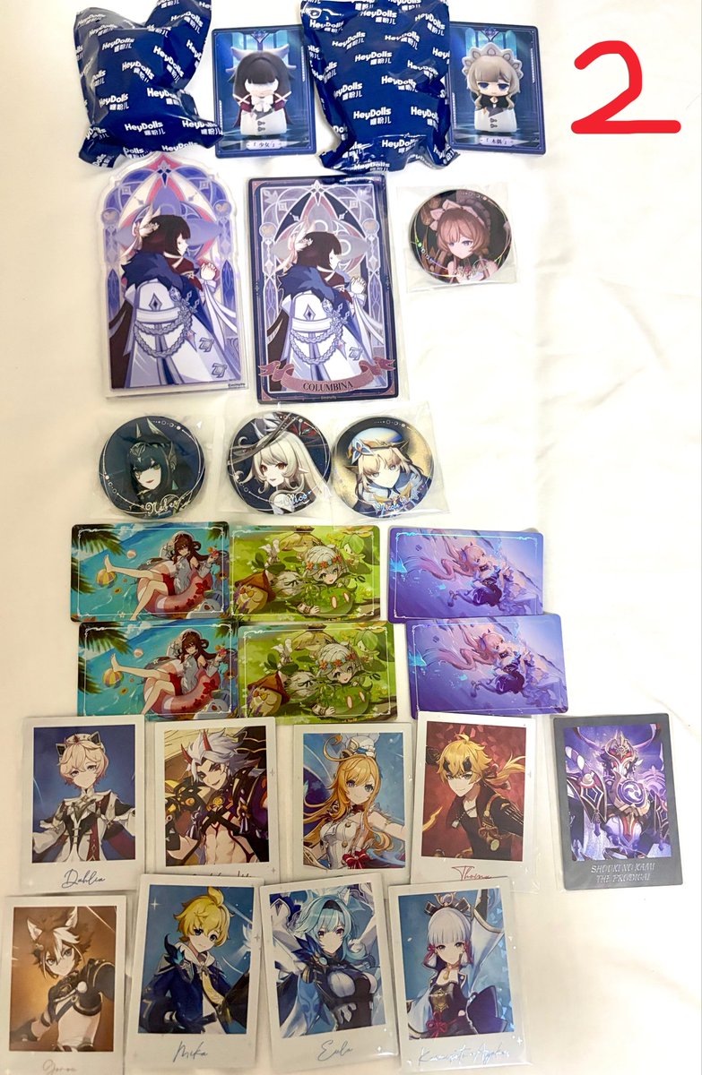 akane_otk's tweet photo. 原神
交換・譲渡

譲▶︎画像参照

求▶︎4枚目記載または、定価＋送料
1枚目は交換優先
※3枚目を複数お引き取りできる方
特典は交換のみ
物によっては交換が難しい場合があります
検索からお気軽にお声掛けください https://t.co/yBpMmJDUXF