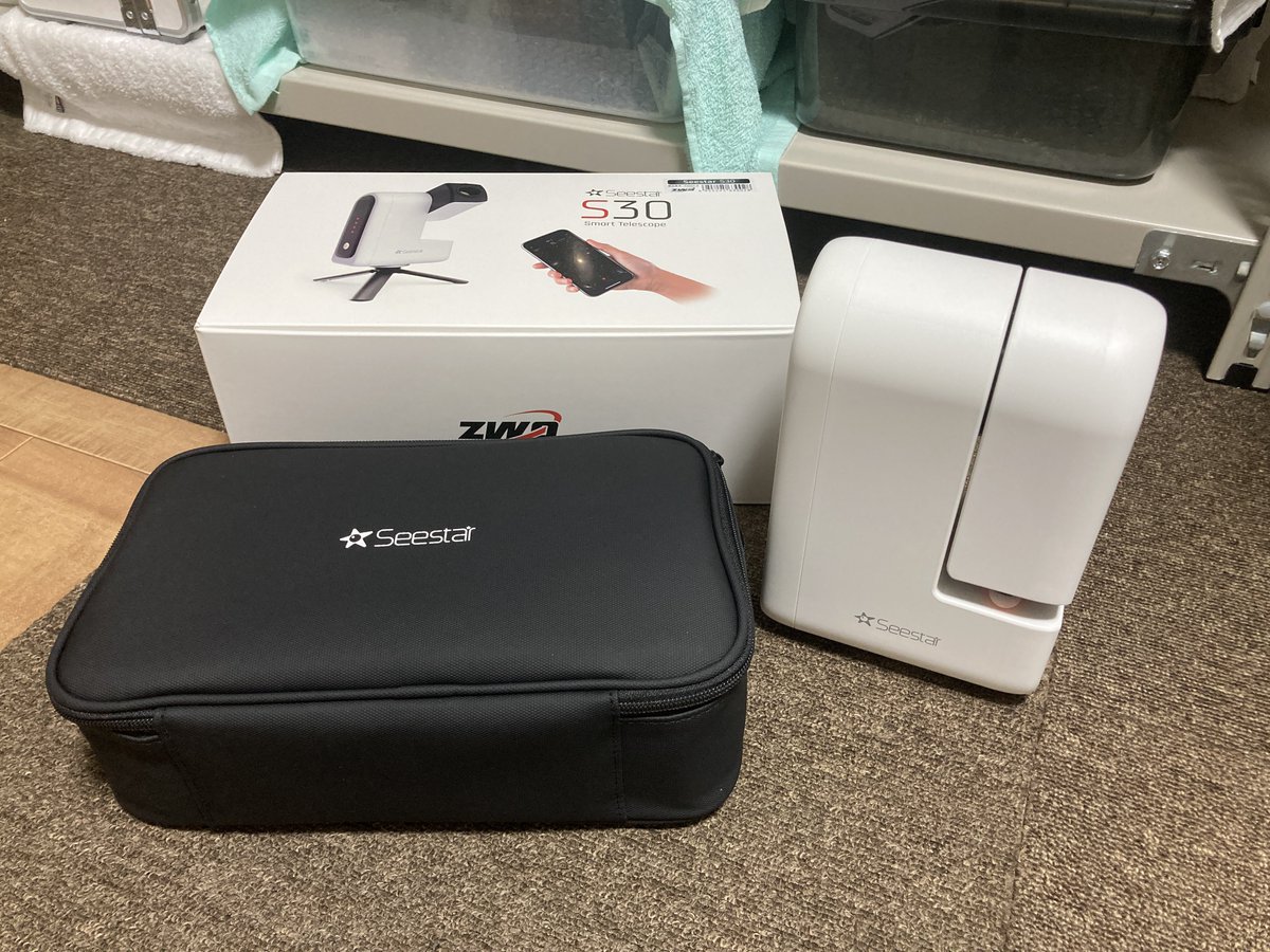 west_0102's tweet photo. Seestar S30
Proはお高いので無印 https://t.co/UjV9RdnA4U