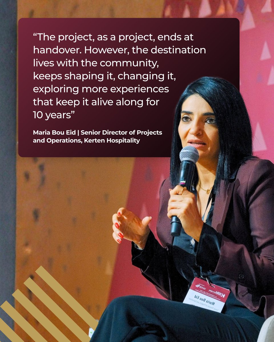 HHExpoSaudi's tweet photo. Maria Bou Eid of Kerten Hospitality shared why successful destinations must keep evolving with their communities and changing needs.

📅 15–17 September 2026
📍 Riyadh International Convention &amp; Exhibition Center (RICEC) https://t.co/U0fiCiY7XS