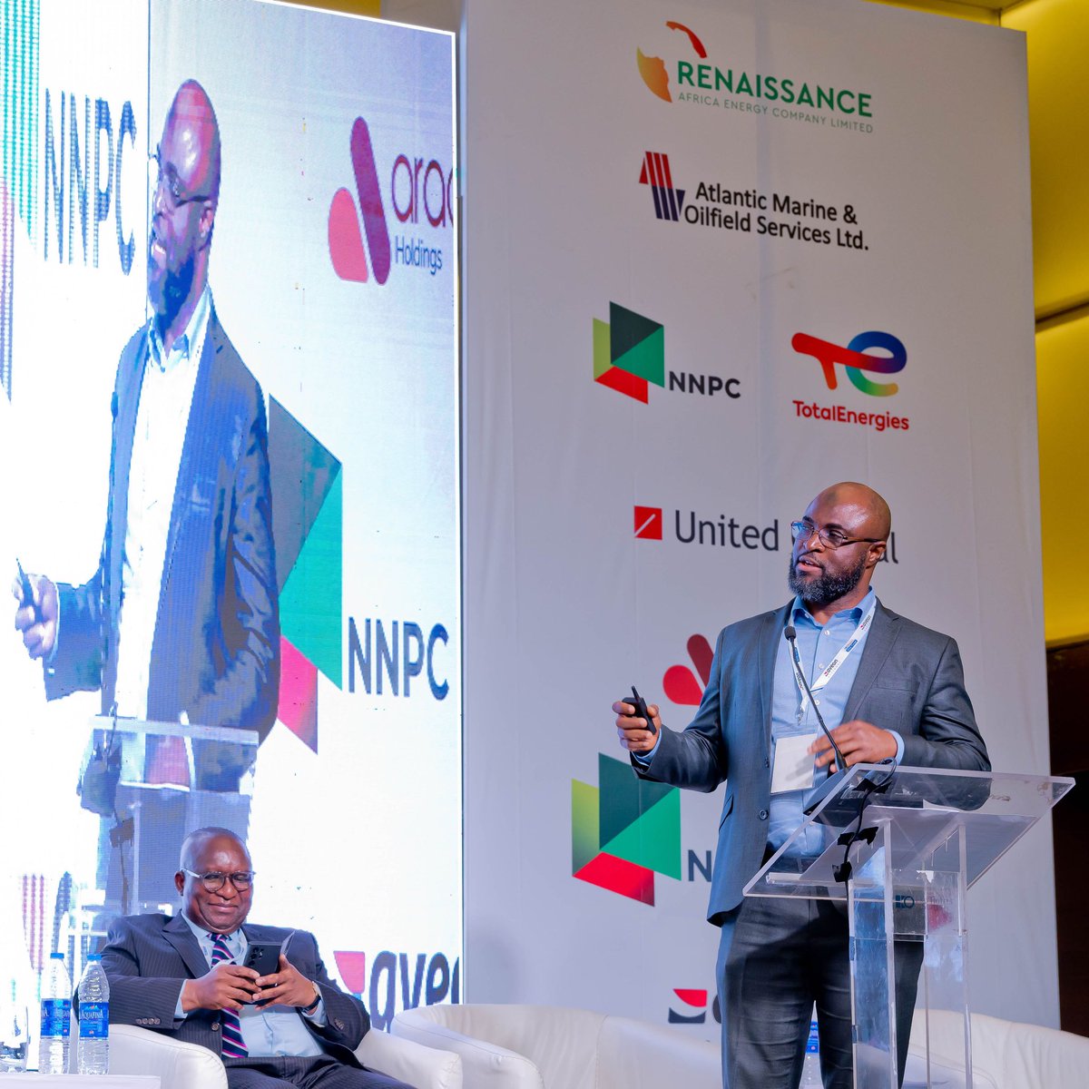 Renaissance_Afr's tweet photo. At the 18th PSRG-Richardson HSSE Forum, @Renaissance_Afr is spotlighting how local content, HSSE excellence and sustainability can drive Nigeria’s industrial growth.

MD/CEO Tony Attah called for local content to move beyond participation to building lasting Nigerian capabilities, while VP, Safety & Environment, Mukaila Ojikutu, highlighted #Renaissance’s commitment to powering development while advancing sustainability.

We’re at the Renaissance booth and look forward to engaging with participants.

View more images here: https://t.co/0ZLhz0zYtG

#WeAreRenaissance #Renaissance #HSSE #LocalContent #Sustainability #EnergySecurity