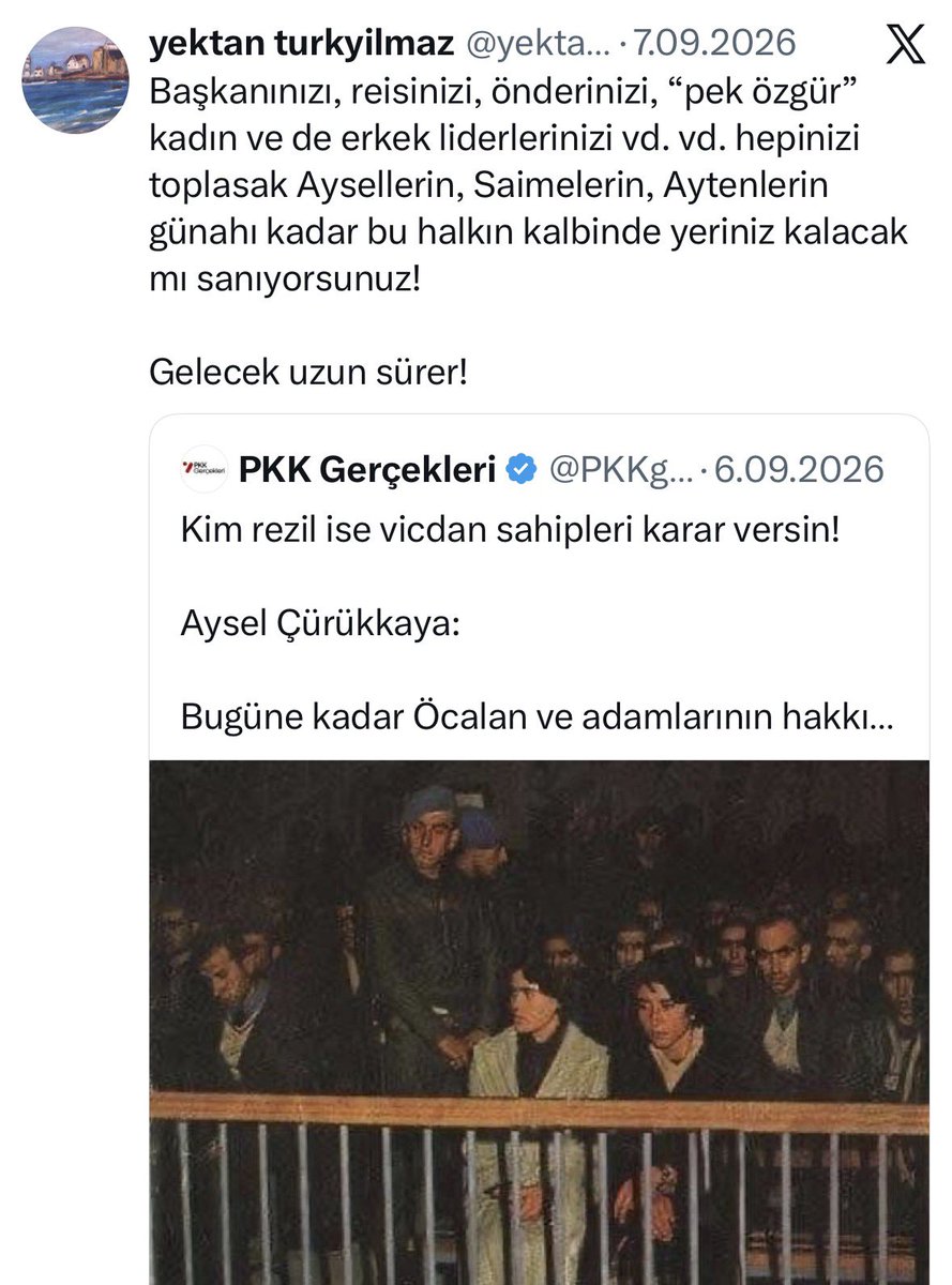 kaplan_rohat_'s tweet photo. @AliAmmarNu PKK Gerçekleri adlı hesaba kimlerin etkileşim vererek büyütmek istediğine dair aşağıdaki paylaşım yeterince açıklayıcı olur sanırım
👇 https://t.co/X2rklhs6hL