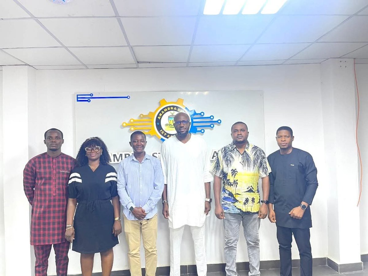 AnambraNetwork's tweet photo. On August 26, 2026, Wikimedia Anambra Network visited the Anambra State Government House ICT Agency as part of preparations for our 4th Anniversary. https://t.co/RkzwtxAAPE