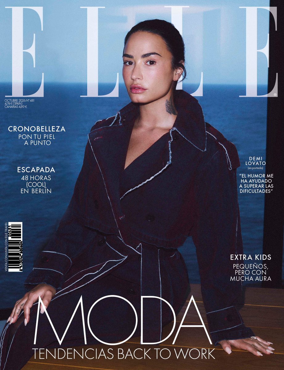 demilovatobr's tweet photo. Demi Lovato estampando variadas versões da capa de outubro da revista ELLE Espanha. 🩷 https://t.co/1ZkLuJ0YQz