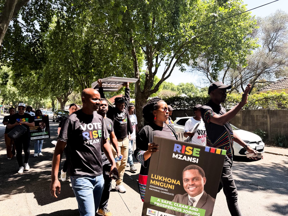 Rise_Mzansi's tweet photo. Our Joburg mayoral candidate reiterates the need for a safer Joburg.

#Lukhona4Mayor https://t.co/sfjc2Y1RhB