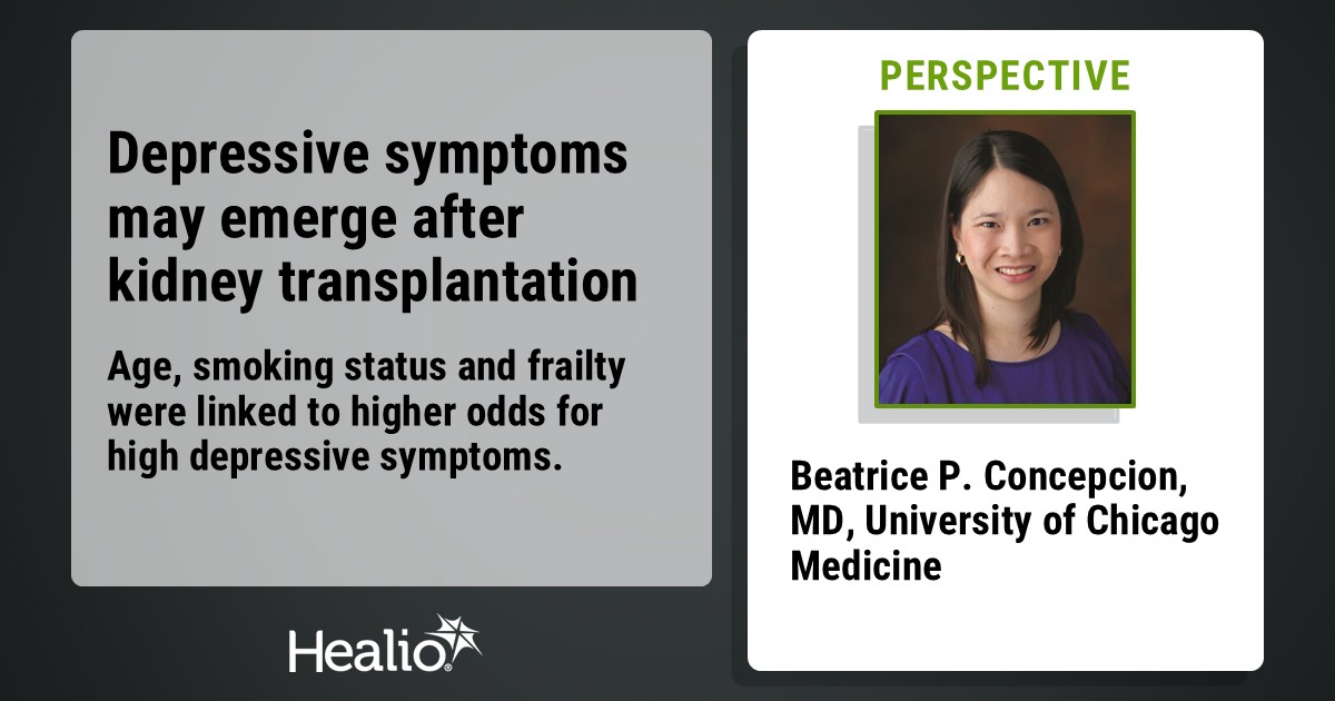 Nephronline's tweet photo. For kidney transplant recipients, “the psychological and emotional toll … cannot be underestimated,” Beatrice P. Concepcion, MD, @UChicagoMed said in a perspective.

Read her full perspective @GoHealio
https://t.co/AE5R9NbB06 https://t.co/Vo30YqJRmM