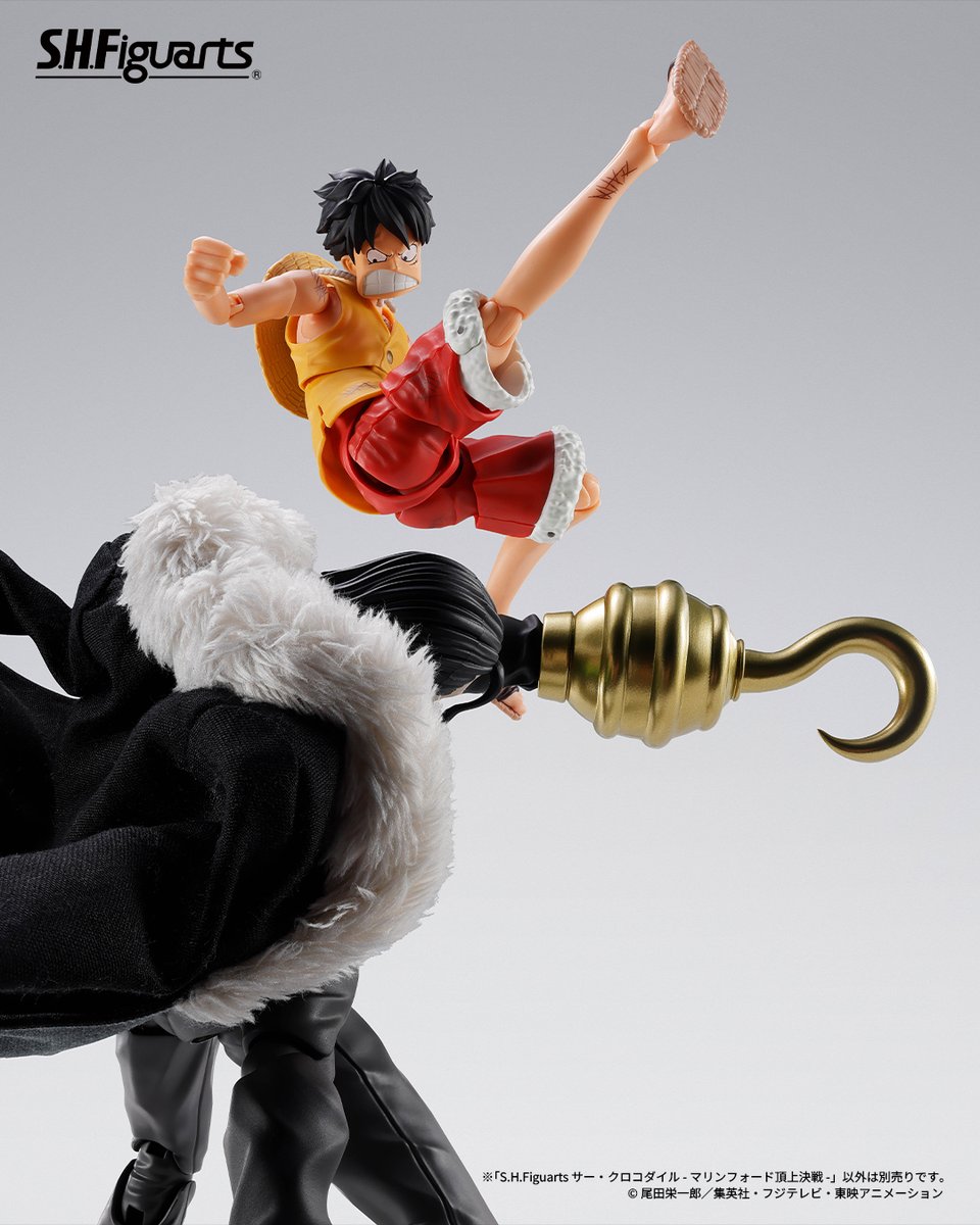 t_features's tweet photo. 【今週の新商品】

TVアニメ『ONE PIECE』より
「S.H.Figuarts サー・クロコダイル -マリンフォード頂上決戦-」が一般店頭にて9月19日(土)新発売！
📋商品詳細→ https://t.co/2EhKa5XHzb

ボーナスパーツとして同シリーズ「ルフィ」(別売り)用表情パーツが付属！
#t_shf #ONEPIECE #ワンピアーツ https://t.co/IH7yOOju6N