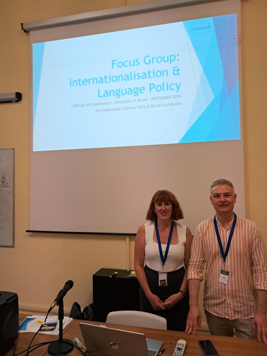uclm_inter's tweet photo. La @uclm_es participa en el XIX Congreso de CercleS en Roma. 🇪🇺
El director del Centro de Lenguas coordinó el Grupo de Interés en Internacionalización y Política Lingüística y presentó la comunicación “From Collaboration to Global Impact”.
Un paso más por la internacionalización https://t.co/GdQj6dj4p9