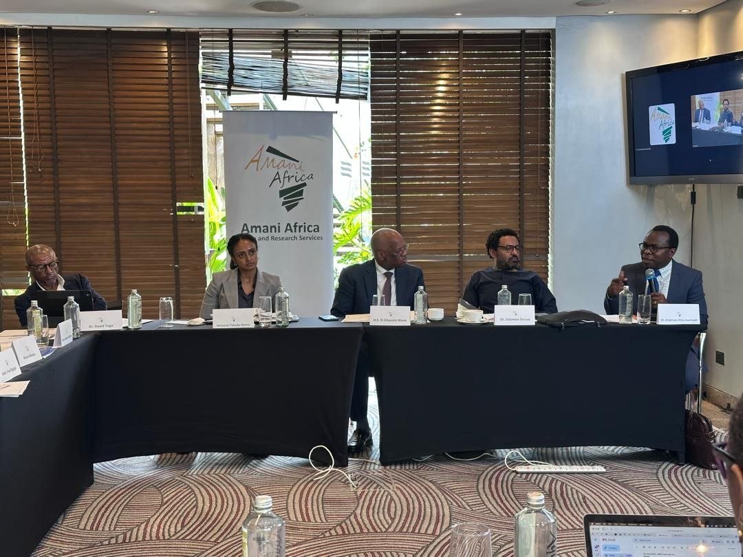 SolomonADersso's tweet photo. A very significant report not just in its diagnosis but its articulation of what needs to be done for changing, as part of ongoing policy processes including #APSA review, the sliding trajectory of @_AfricanUnion's role in peace &amp; security. 🙏🏾 to @elghassimw &amp; 🇰🇪 meeting experts. https://t.co/sdbGxAbNKT