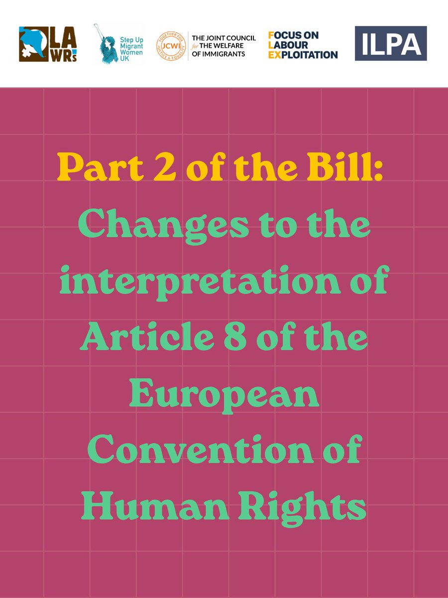 lawrsuk's tweet photo. The Immigration and Asylum Bill returned to Parliament yesterday. This is a truly concerning bill that will negatively impact many people, especially victims and survivors of modern slavery, exploitation and VAWG (1/4) @JCWI_UK @FocusOnLabour @ILPAimmigration https://t.co/zCJw8NkSQJ